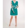 Robe Printemps Courte Verte En Coton