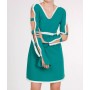 Robe Printemps Courte Verte En Coton