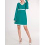 Robe Printemps Courte Verte En Coton