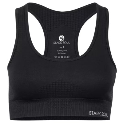 Sujetador deportivo de microfibra sin costuras Stark Soul® con sistema de tirantes RACER-BACK