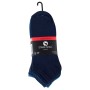 Blue unisex cotton sports socks from the ESSENTIAL series in a pack of 5