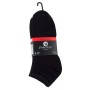 Unisex black cotton sports socks from the ESSENTIAL series in a pack of 5