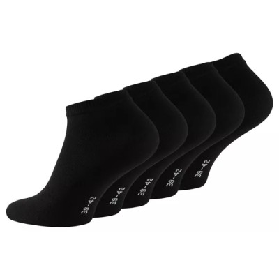 Calcetines deportivos unisex de algodón negros de la serie ESSENTIAL en pack de 5