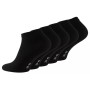 Unisex black cotton sports socks from the ESSENTIAL series in a pack of 5