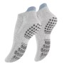 Women's sports socks with ABS sole and heel protection in a pack of 3