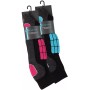 Calcetines hasta la rodilla para deportes de invierno para mujer con zonas de amortiguación en pack de 2