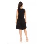 Vestido fluido bordado negro VESTIDO FLUIDO BORDADO NEGRO PARNASSIA