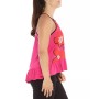 Pink sleeveless printed top PAPAVERO PINK SLEEVELESS PRINTED TOP