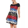 Black printed summer dress SAMANEA BLACK PRINTED SUMMER DRESS