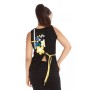 Black top with round neckline BLACK SLEEVELESS TOP ADELIA