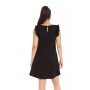 Black trapeze dress ADANSONIA BLACK FLARE DRESS