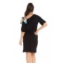 Black straight dress AUGUSTA BLACK STRAIGHT DRESS