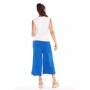 Women's long, wide blue pants MUSA LONG LARGE WOMEN'S TROUSERS