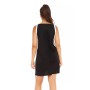 Black and white crepe dress CALATEA BLACK AND WHITE CREPE DRESS