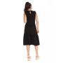 Robe midi brodée noire SOLANUM ROBE MIDI BRODÉE NOIRE