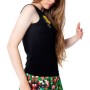 BLACK T-shirt SFUMATO SLEEVELESS TOP