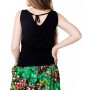 BLACK T-shirt SFUMATO SLEEVELESS TOP