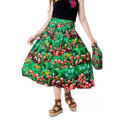 Midi skirt. IMPRESSIONISM PRINTED MIDI SKIRT