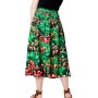 Midi skirt. IMPRESSIONISM PRINTED MIDI SKIRT