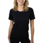 Camiseta deportiva mujer manga corta sin costuras - racer - camiseta para correr