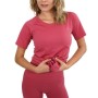 Women's seamless short-sleeved sports t-shirt - racer - running t-shirt