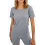 Women's seamless short-sleeved sports t-shirt - racer - running t-shirt