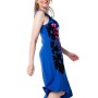 Blue dress “VIDRIERA” BLUE SLEEVELESS DRESS