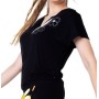 Black t-shirt BLACK SHORT-SLEEVED TOP “PARASELENE”