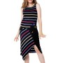 Striped dress “RAINBOW” STRIPED SUMMER DRESS