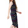 Striped dress “RAINBOW” STRIPED SUMMER DRESS