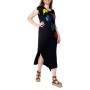 Black midi dress BLACK BACKLIT MIDI DRESS