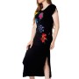 Black midi dress BLACK BACKLIT MIDI DRESS