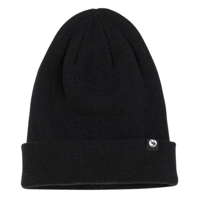 Gorro de punto unisex con vuelta y forro polar interior