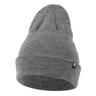 Gorro de punto unisex con vuelta y forro polar interior