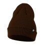 Gorro de punto unisex con vuelta y forro polar interior