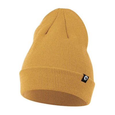 Gorro de punto unisex con vuelta y forro polar interior