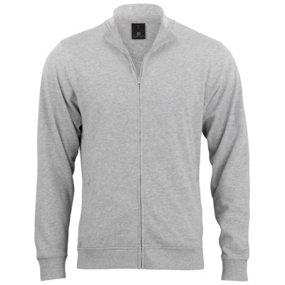 BLANK unisex sweatshirt with zipper and side pockets