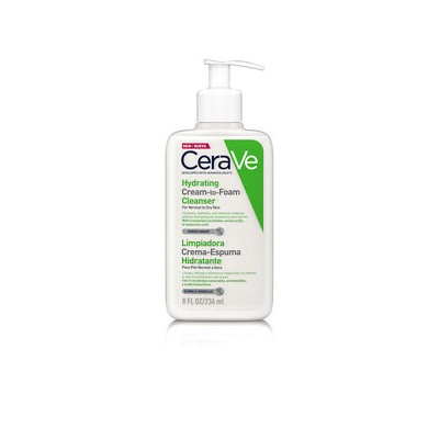 Cerave HYDRATING CREAM-TO-FOAM cleanser for normal to dry skin 236 ml