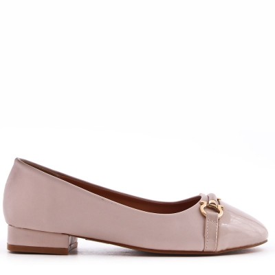 Comfortable faux leather ballerina