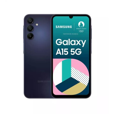 Samsung Galaxy A15 5G Double SIM 128 Go Bleu Noir