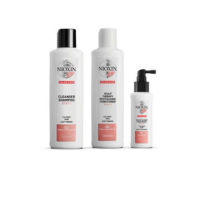 Nioxin SYSTEM 3 - Kit - Tratamiento para cabello teñido ligeramente debilitado 3pz