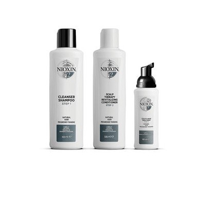 Nioxin SYSTEM 2 - Kit - Traitement pour Cheveux Naturels avec Perte de Densité 3pz