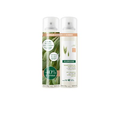 Klorane LOT DE SHAMPOOING SEC BRUN/BRUN EXTRA DOUX AU LAIT D'AVOINE 150 ml