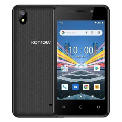 Konrow City 4 Dual SIM Smartphone – 4”, 8GB Screen, 1GB RAM Black