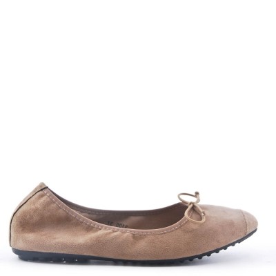 Ballerine confort en simili daim