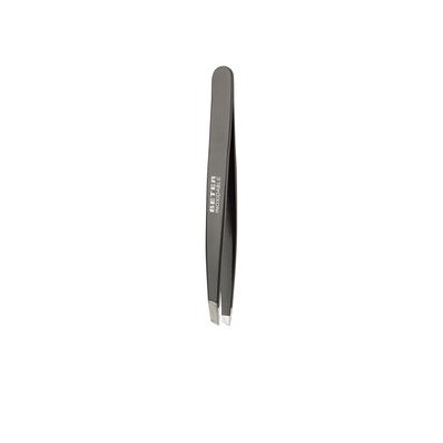 Enameled Stainless Steel Oblique Tip Tweezers 9.7cm