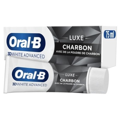 3d White Advanced Luxe Charcoal Toothpaste 75ml -oral-b