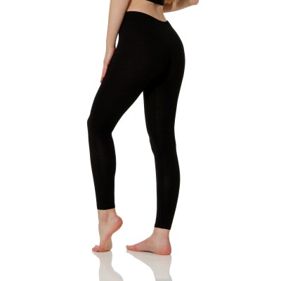 Black cotton leggings