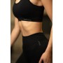 2 Piece Sports Outfit Set - High Waisted Sports Leggings and Bra