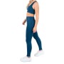 2 Piece Sports Outfit Set - High Waisted Sports Leggings and Bra